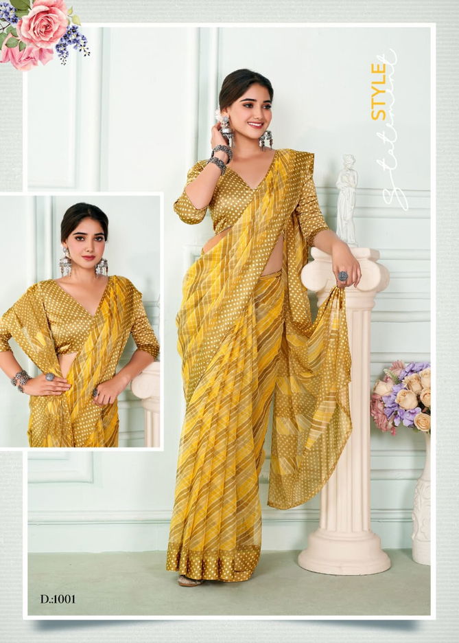 Florence By Shubh Shree Chiffon Printed Sarees Catalog